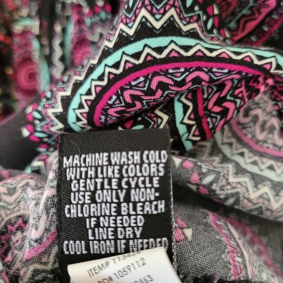 Torrid Black Mandala Medallion Print Hi Lo Dress Size 3X - Picture 11 of 11